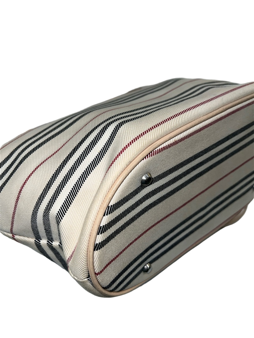 Burberry Striped Canvas Tote - Picture 9 of 14